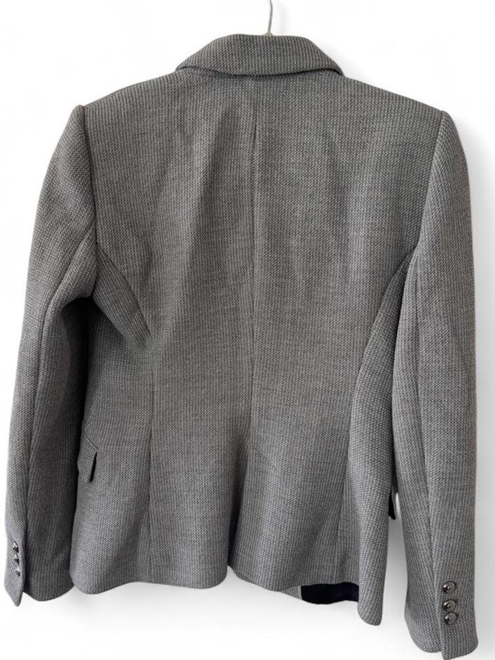 Zara Women's Gray Textured Knit Blazer - Picture 2 of 6